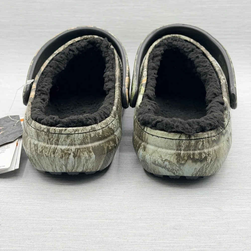 Crocs Realtree APX Men's 10 Fleece Lined Classic Clogs Camo Hunting New